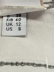Vorschaubild 4 von Damen Mom Jeans Gr. 38/M Grau Grafisch Baumwolle Casual