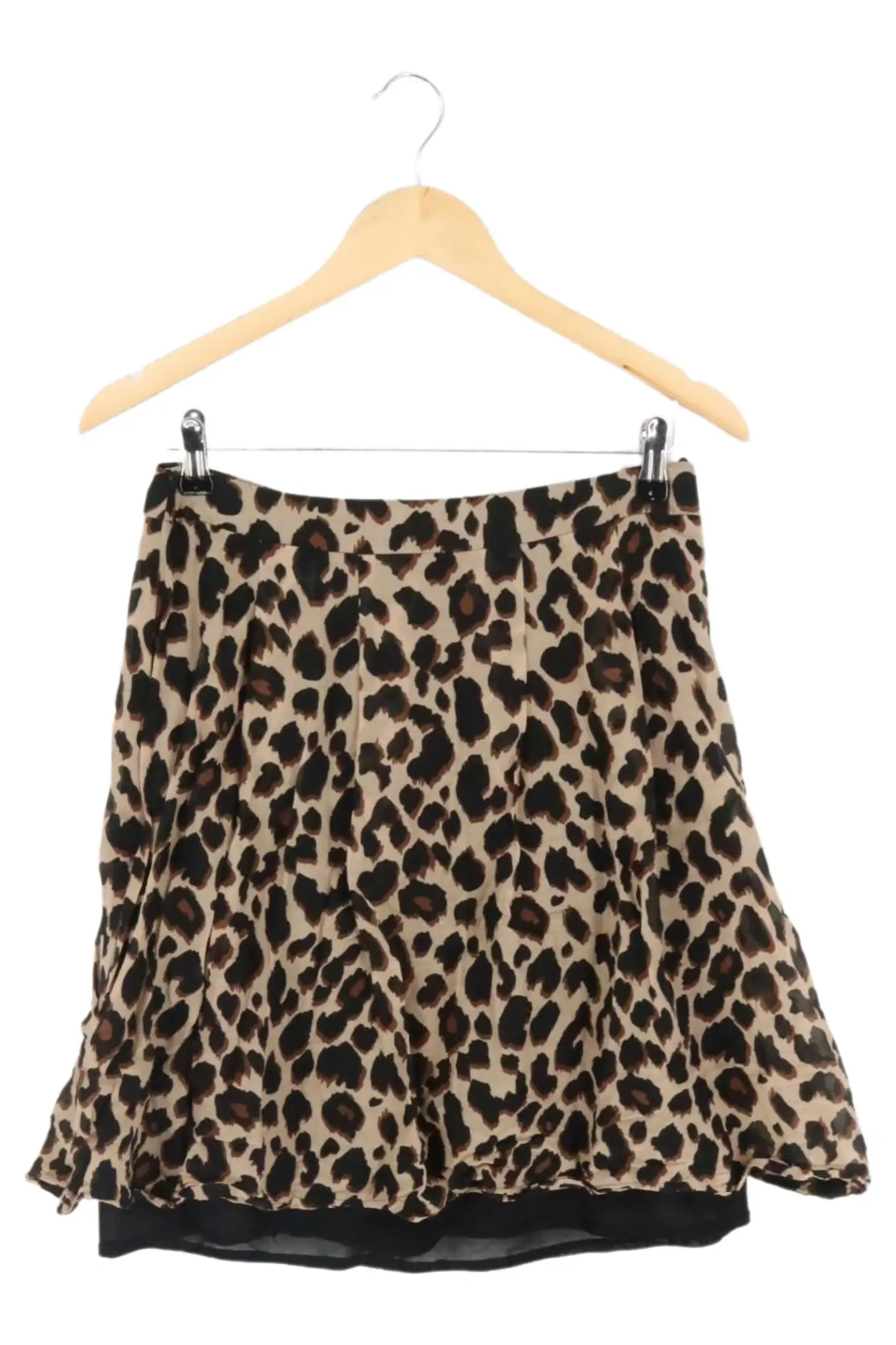 DANIEL HECHTER Damen Lederrock 38;M Braun Animal-Print