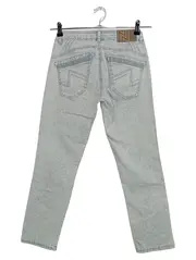 Vorschaubild 2 von Damen Jeans Straight Leg Grau XXS W24/32 Casual Stretch Hose