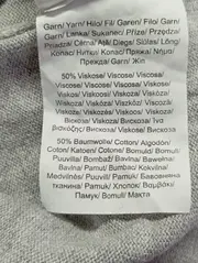 Vorschaubild 5 von Damen Pullover Grau Gr. 46/XL Viskose Baumwolle Basic