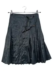 Vorschaubild 1 von Faltenrock Damen 34/XS Schwarz Elegant Midirock Vintage