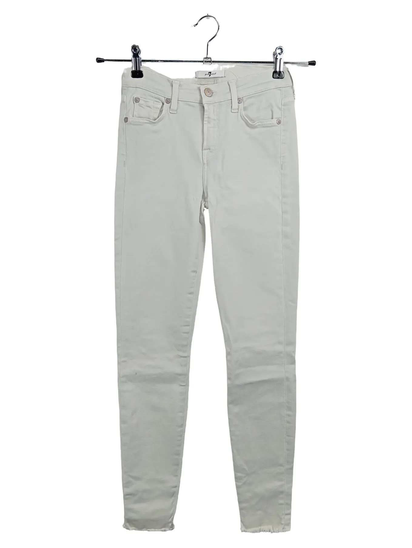 7 FOR ALL MANKIND Mom Jeans Damen 36/S Weiß Casual