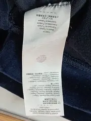 Vorschaubild 4 von Damen Kapuzenpullover Hoodie Samt Blau Gr. 38/M Casual Sportlich