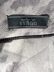 Vorschaubild 3 von Blusenkleid Damen Grau Grafisch Rüschen Knopf Elegant Gr. S