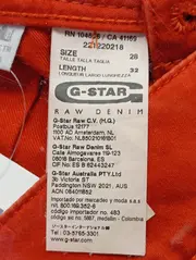Vorschaubild 3 von G-STAR Damen Jeans Slim Fit W28/36 Rot Casual Stretch Hose