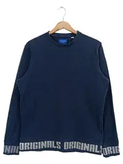 Vorschaubild 1 von Herren Sweatshirt Blau Gr. M Casual Pullover Schriftzug