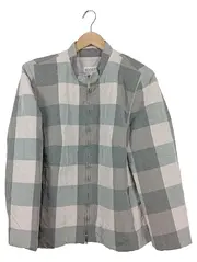 Vorschaubild 1 von Damen Blazer Grau Kariert Gesteppt Gr. 44/L Elegant Klassisch
