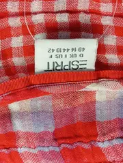 Vorschaubild 3 von Damen Bluse 40/M Rot Kariert Vintage Baumwolle 3/4-Arm