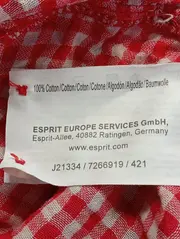 Vorschaubild 4 von Damen Bluse 40/M Rot Kariert Vintage Baumwolle 3/4-Arm