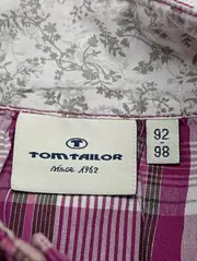 Vorschaubild 3 von Kinder Bluse Gr. 92/98 Lila Kariert Casual Baumwolle