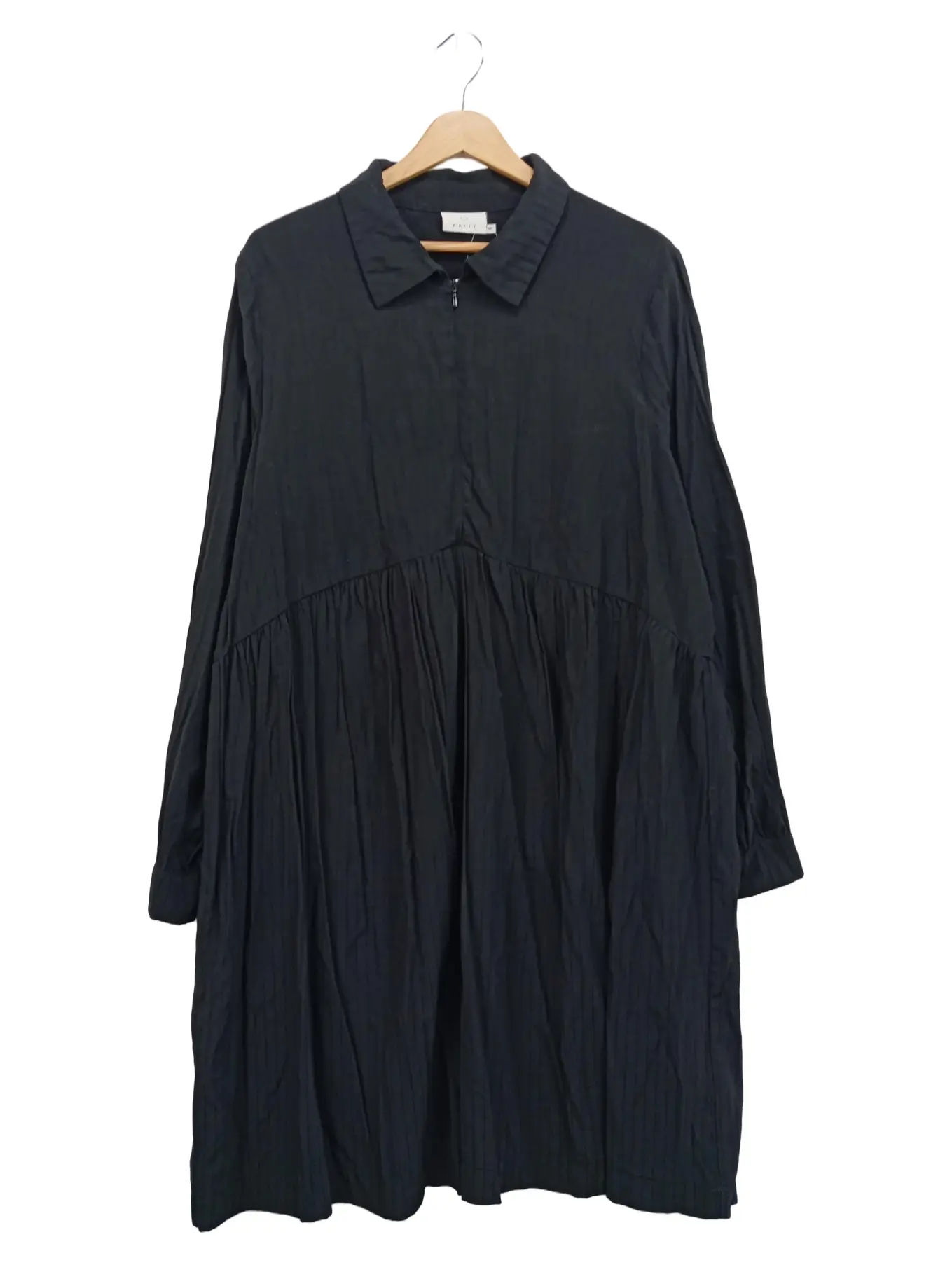 KAFFE Damen Hemdblusenkleid 46 Schwarz Elegant