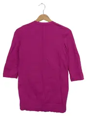 Vorschaubild 2 von Damen Strickjacke Rosa Gr. 34/XS Preppy Vintage Elegant Baumwolle