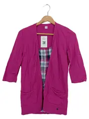 Vorschaubild 1 von Damen Strickjacke Rosa Gr. 34/XS Preppy Vintage Elegant Baumwolle