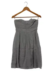 Vorschaubild 2 von Abendkleid Damen 34/XS Grau Elegant Vintage Trägerlos Festlich