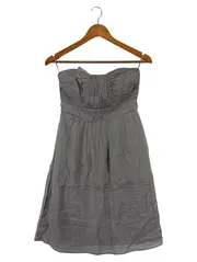 Vorschaubild 1 von Abendkleid Damen 34/XS Grau Elegant Vintage Trägerlos Festlich