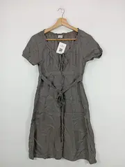 Vorschaubild 2 von Damen Freizeitkleid Gr. 32/XXS Grau Vintage Cupro Viskose