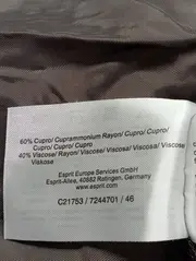 Vorschaubild 5 von Damen Freizeitkleid Gr. 32/XXS Grau Vintage Cupro Viskose