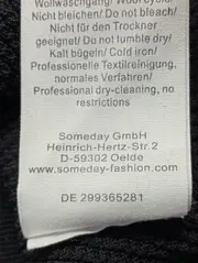 Vorschaubild 5 von Etuikleid Damen Gr. 36/S Schwarz Rippstrick Business Elegant Midi
