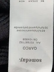 Vorschaubild 4 von Etuikleid Damen Gr. 36/S Schwarz Rippstrick Business Elegant Midi