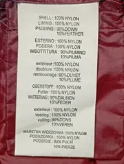 Vorschaubild 4 von Damen Winterjacke Steppjacke Rot Gr. 36/S Nylon Daunen