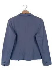 Vorschaubild 2 von Damen Blazer Gr. 38/M Blau Klassisch Business Baumwolle
