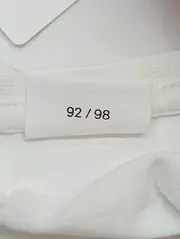 Vorschaubild 4 von Kinder T-Shirt Gr. 98 Weiß Blumen Schriftzug Baumwolle