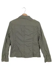 Vorschaubild 2 von Damen Leichte Jacke Gr. 38/M Grün Casual Baumwolle