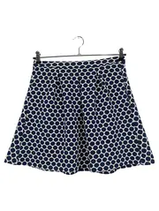 Vorschaubild 1 von Faltenrock Damen Gr. 36/S Blau Punkte Vintage Midirock Elegant