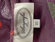 Vorschaubild 3 von Damen Sommerkleid Gr. 34;XS Lila Bohemian Blumenmuster