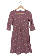 Vorschaubild 1 von Damen Sommerkleid Gr. 34;XS Lila Bohemian Blumenmuster