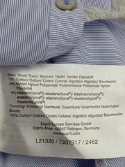 Vorschaubild 4 von Hemdbluse Damen 34/XS Blau Gestreift Langarm Business Klassisch