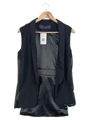 Vorschaubild 1 von Damen Anzugweste Schwarz Gr. 34/XS Elegant Modern Business Weste