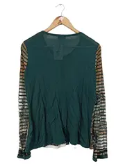 Vorschaubild 2 von TAIFUN Damen Strickjacke Grün Einheitsgröße Grafisch Gebäude-Print