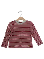 Vorschaubild 1 von Kinder Langarmshirt Gr. 104 Rot Gestreift Basic Casual