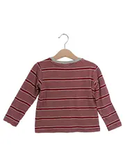 Vorschaubild 2 von Kinder Langarmshirt Gr. 104 Rot Gestreift Basic Casual