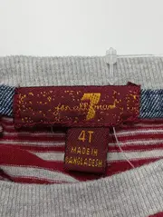 Vorschaubild 3 von Kinder Langarmshirt Gr. 104 Rot Gestreift Basic Casual