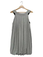 Vorschaubild 2 von Damen Freizeitkleid Gr. 36/S Grau Baumwolle Elegant Casual