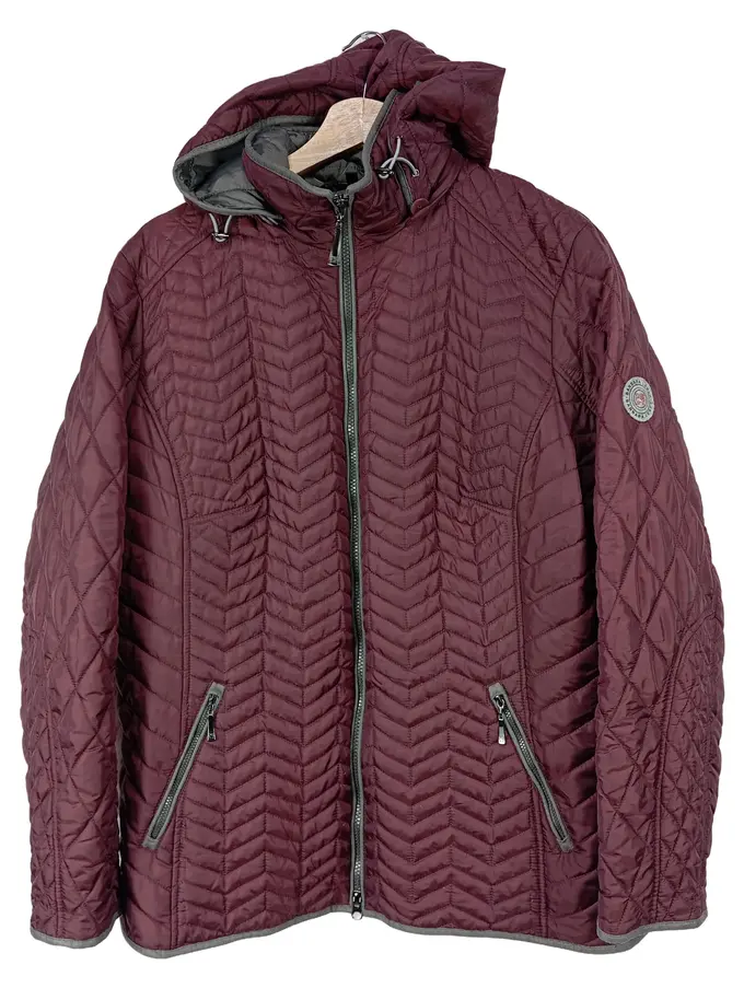 Bordeaux Damen Winter Jacke Gr 46 BARBARA LEBEK Steppjacke Damen