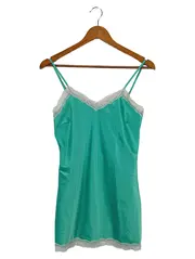 Vorschaubild 1 von Top Damen 38/M Grün Elegant Feminin mit Spitze Spaghettiträger