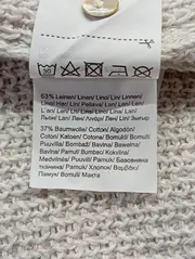 Vorschaubild 5 von Damen Strickjacke Gr. 34/XS Beige Leinen Baumwolle Klassisch Elegant