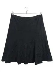 Vorschaubild 1 von A-Linienrock Damen Gr. 40/L Schwarz Klassisch Midirock