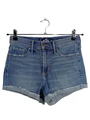 Vorschaubild 1 von Damen Shorts Blau W26 Baumwolle Elasthan Casual Fransen