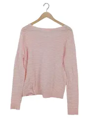 Vorschaubild 2 von Damen Pullover Gr. 36/S Rosa Lochmuster Casual