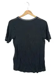 Vorschaubild 2 von Damen T-Shirt Schwarz Gr. 36/S Schriftzug Reißverschluss Casual Modern