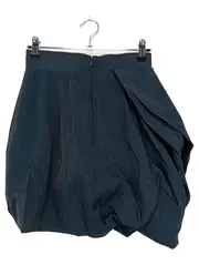 Vorschaubild 2 von Damen Faltenrock Gr. 34/XS Blau Elegant Minimalistisch Mini