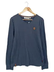 Vorschaubild 2 von Herren Langarmshirt Blau Gr. 52/L Casual Basic Modern