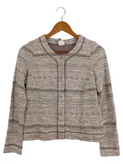 Vorschaubild 1 von TAIFUN Damen Strickjacke Gr. 36/S Beige Klassisch Elegant Strukturmuster