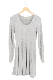 Vorschaubild 1 von Damen Freizeitkleid Gr. 36/S Grau Meliert Casual Langarm A-Linie