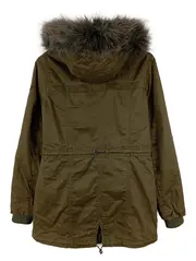 Vorschaubild 2 von Damen Parka XS Grün Streetwear Vintage Military Winterjacke Fellkapuze