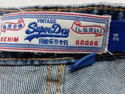 Vorschaubild 3 von Damen Jeans Shorts W24 Blau Distressed Spitze Casual